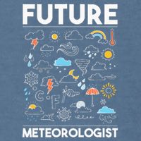 Future Meteorologist Weather Forecast Clouds Garment-Dyed Sweatshirt