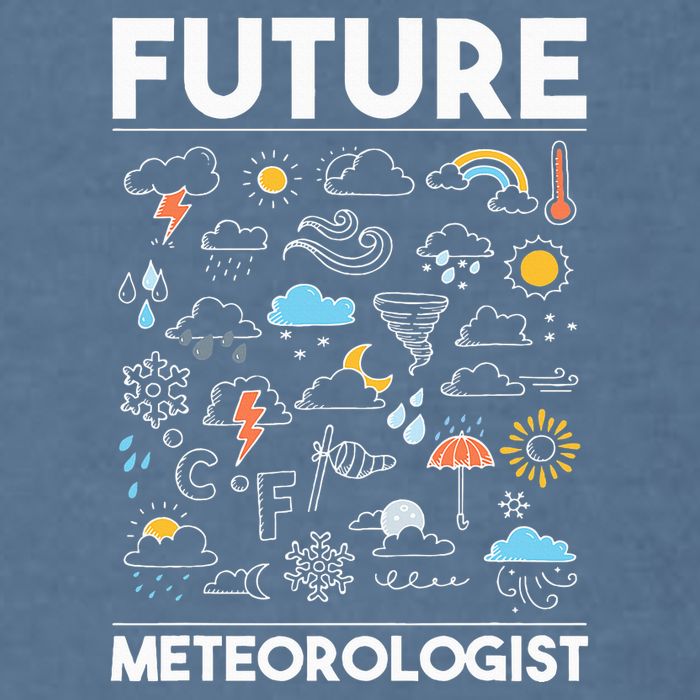 Future Meteorologist Weather Forecast Clouds Garment-Dyed Sweatshirt
