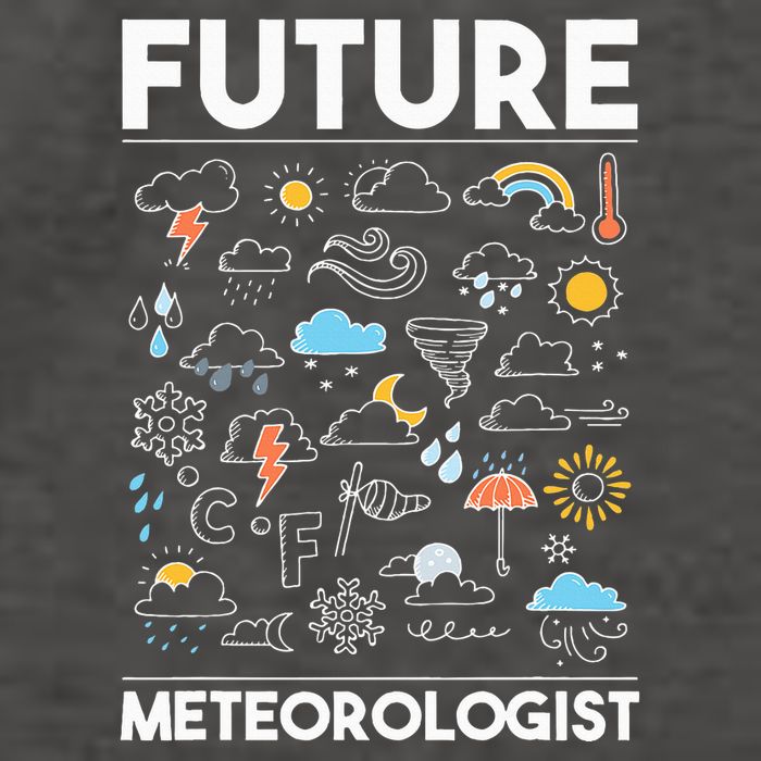 Future Meteorologist Weather Forecast Clouds Vector Backpack