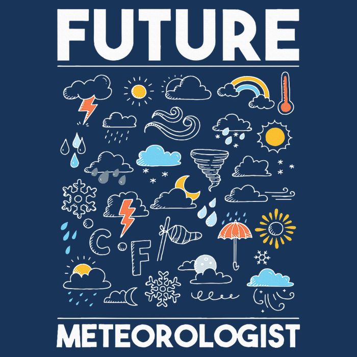 Future Meteorologist Weather Forecast Clouds Infant Baby Jersey Bodysuit
