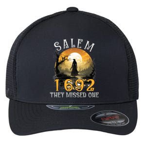 Full Moon Witch Salem 1692 They Missed One Cool Gift Flexfit Unipanel Trucker Cap