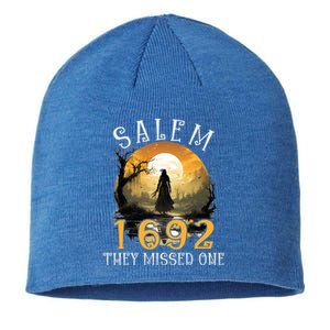 Full Moon Witch Salem 1692 They Missed One Cool Gift Sustainable Beanie