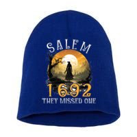 Full Moon Witch Salem 1692 They Missed One Cool Gift Short Acrylic Beanie