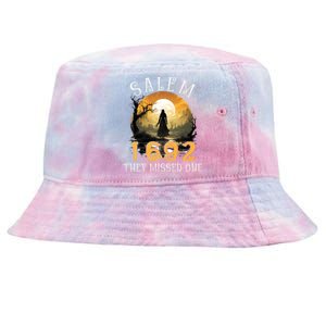 Full Moon Witch Salem 1692 They Missed One Cool Gift Tie-Dyed Bucket Hat