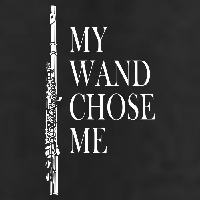 Flute My Wand Chose Me Funny Marching Band Apparel 7 Panel Mesh Trucker Snapback Hat