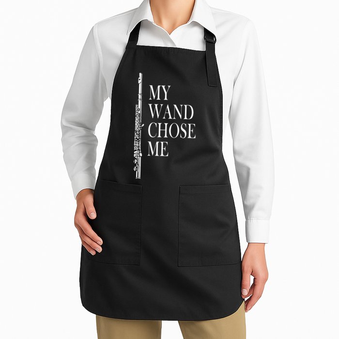 Flute My Wand Chose Me Funny Marching Band Apparel Apron