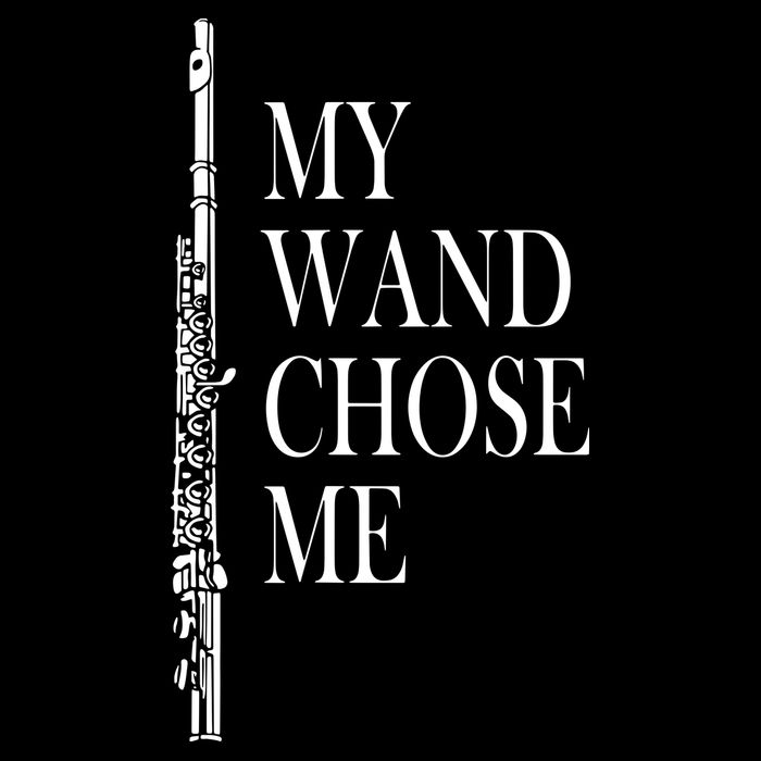 Flute My Wand Chose Me Funny Marching Band Apparel Apron