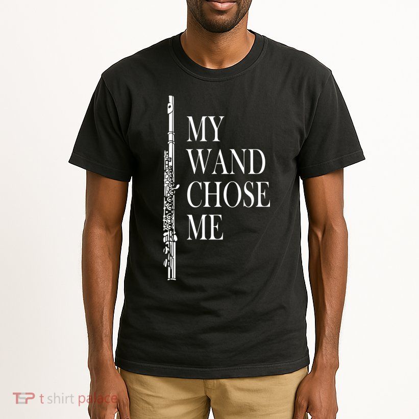 Flute My Wand Chose Me Funny Marching Band Apparel Tall T-Shirt