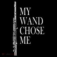Flute My Wand Chose Me Funny Marching Band Apparel Tall T-Shirt