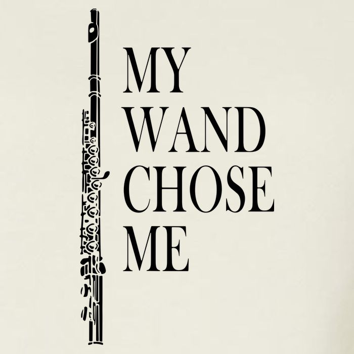 Flute My Wand Chose Me Funny Marching Band Apparel Cropped Pullover Crew