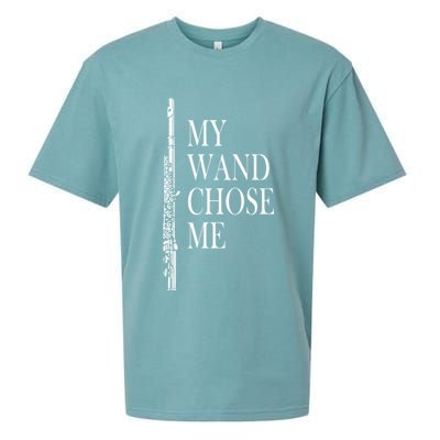Flute My Wand Chose Me Funny Marching Band Apparel Sueded Cloud Jersey T-Shirt