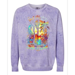 Find Me Where The Music Meets The Ocean Colorblast Crewneck Sweatshirt