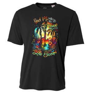 Find Me Where The Music Meets The Ocean Cooling Performance Crew T-Shirt