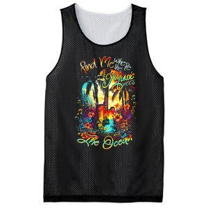 Find Me Where The Music Meets The Ocean Mesh Reversible Basketball Jersey Tank