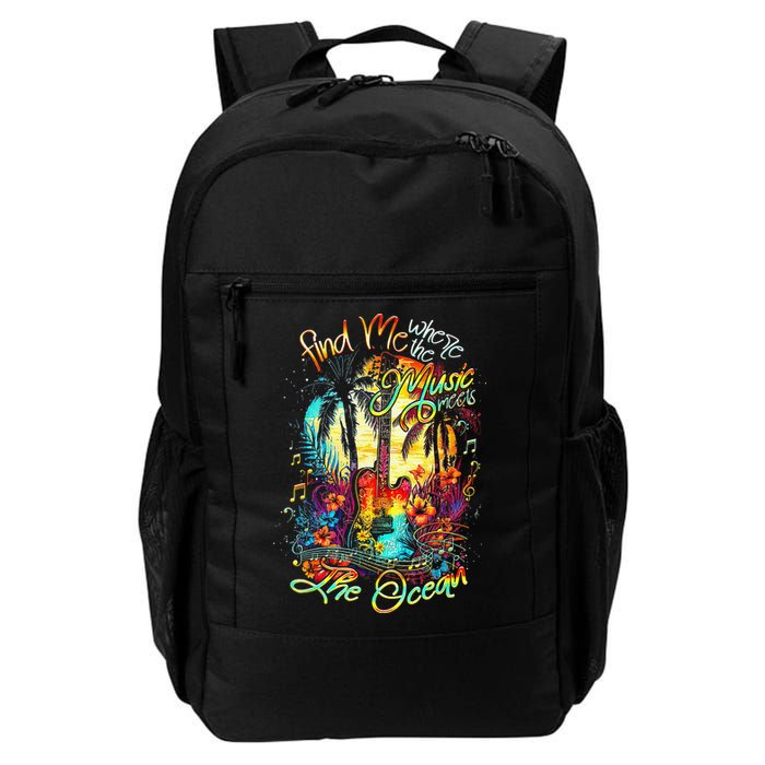 Find Me Where The Music Meets The Ocean Backpack