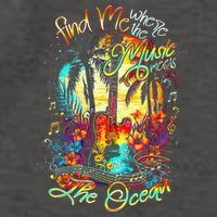 Find Me Where The Music Meets The Ocean Vector Backpack