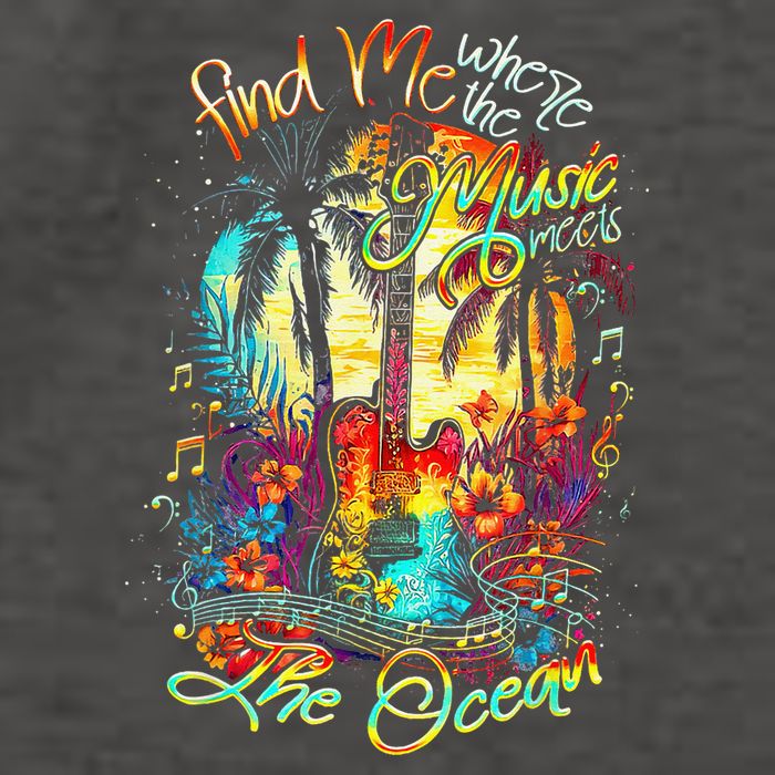 Find Me Where The Music Meets The Ocean Vector Backpack