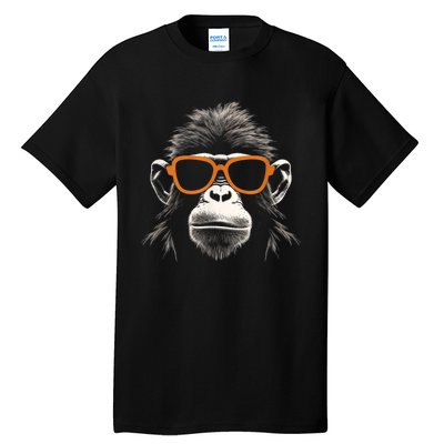 Funny Monkey With Sunglasses Cool Graffiti Urban Art Street Tall T-Shirt