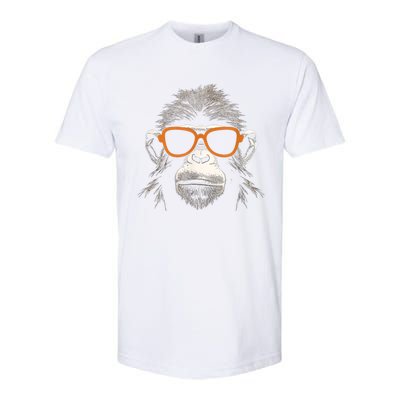 Funny Monkey With Sunglasses Cool Graffiti Urban Art Street Softstyle® CVC T-Shirt