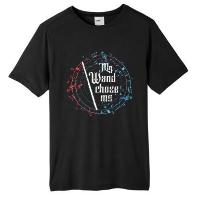 Funny My Wand Chose Me Flute Player Gift Flute Tall Fusion ChromaSoft Performance T-Shirt