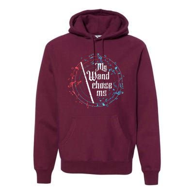 Funny My Wand Chose Me Flute Player Gift Flute Premium Hoodie