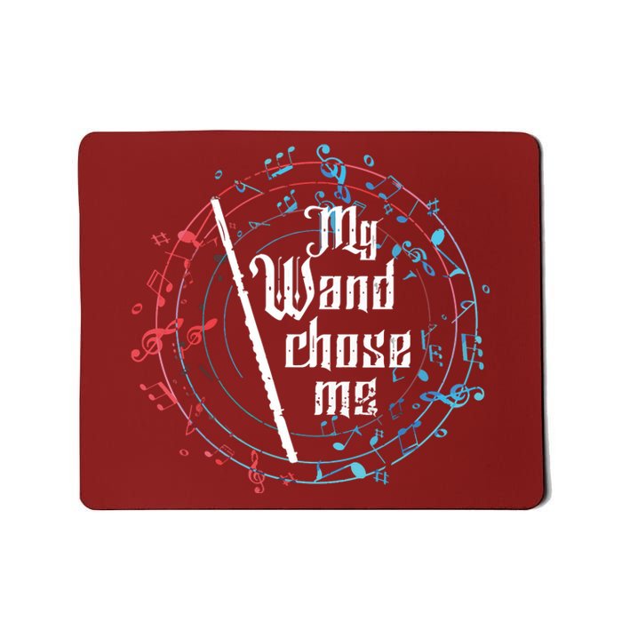 Funny My Wand Chose Me Flute Player Gift Flute Mousepad