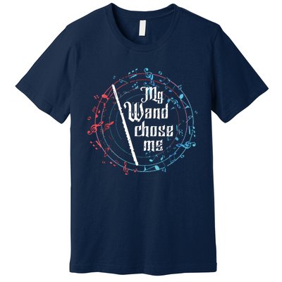 Funny My Wand Chose Me Flute Player Gift Flute Premium T-Shirt