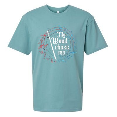 Funny My Wand Chose Me Flute Player Gift Flute Sueded Cloud Jersey T-Shirt