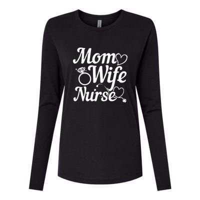 Funny Mom Wife Nurse Mother's Day Gift Womens Cotton Relaxed Long Sleeve T-Shirt