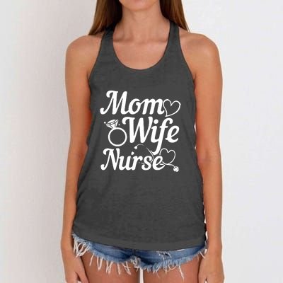 Funny Mom Wife Nurse Mother's Day Gift Women's Knotted Racerback Tank