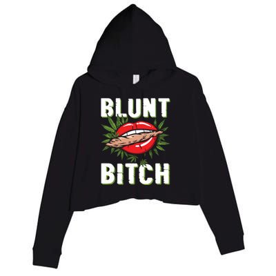 Funny Marijuana Weed 420 Weed Sexy Lips Cannabis Marijuana Crop Fleece Hoodie