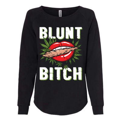 Funny Marijuana Weed 420 Weed Sexy Lips Cannabis Marijuana Womens California Wash Sweatshirt