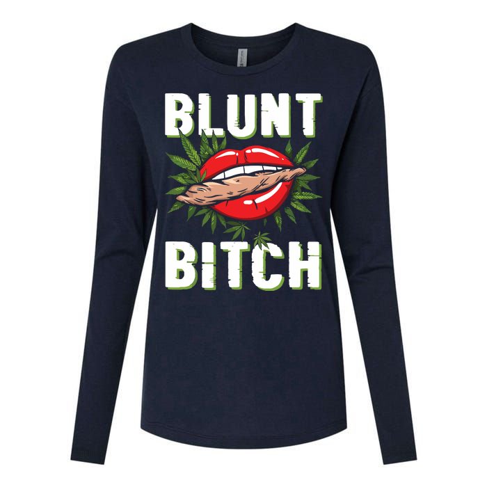 Funny Marijuana Weed 420 Weed Sexy Lips Cannabis Marijuana Womens Cotton Relaxed Long Sleeve T-Shirt