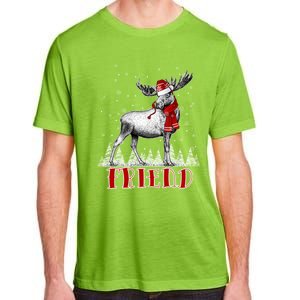 Friend Moose Wear Santa Hat Matching Family Gift Adult ChromaSoft Performance T-Shirt