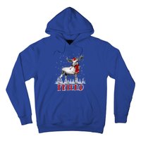 Friend Moose Wear Santa Hat Matching Family Gift Hoodie