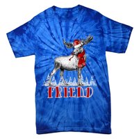 Friend Moose Wear Santa Hat Matching Family Gift Tie-Dye T-Shirt