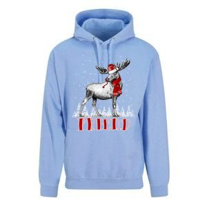 Friend Moose Wear Santa Hat Matching Family Gift Unisex Surf Hoodie