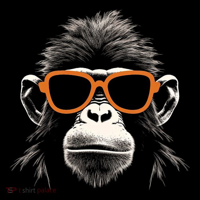 Funny Monkey With Sunglasses Cool Graffiti Urban Art Street Long Sleeve Shirt