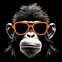 Funny Monkey With Sunglasses Cool Graffiti Urban Art Street Drawstring Bag