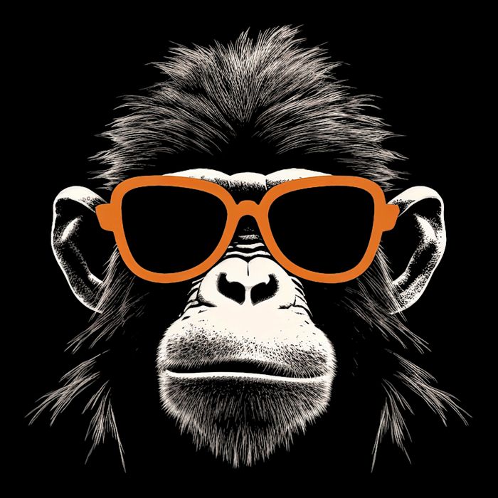 Funny Monkey With Sunglasses Cool Graffiti Urban Art Street Drawstring Bag
