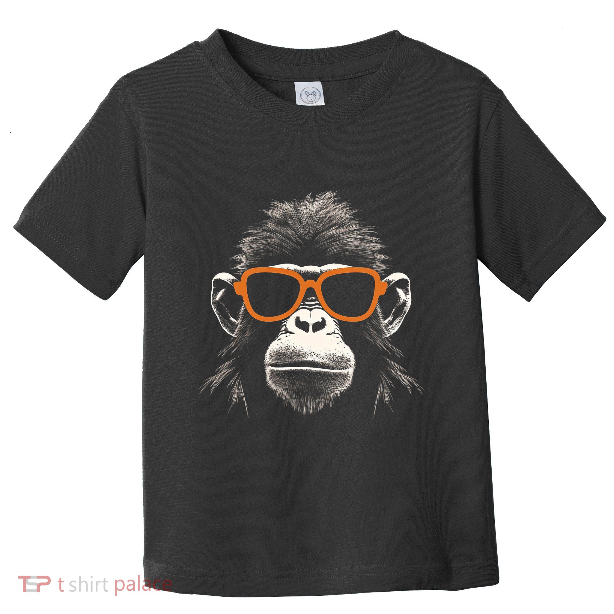 Funny Monkey With Sunglasses Cool Graffiti Urban Art Street Toddler T-Shirt