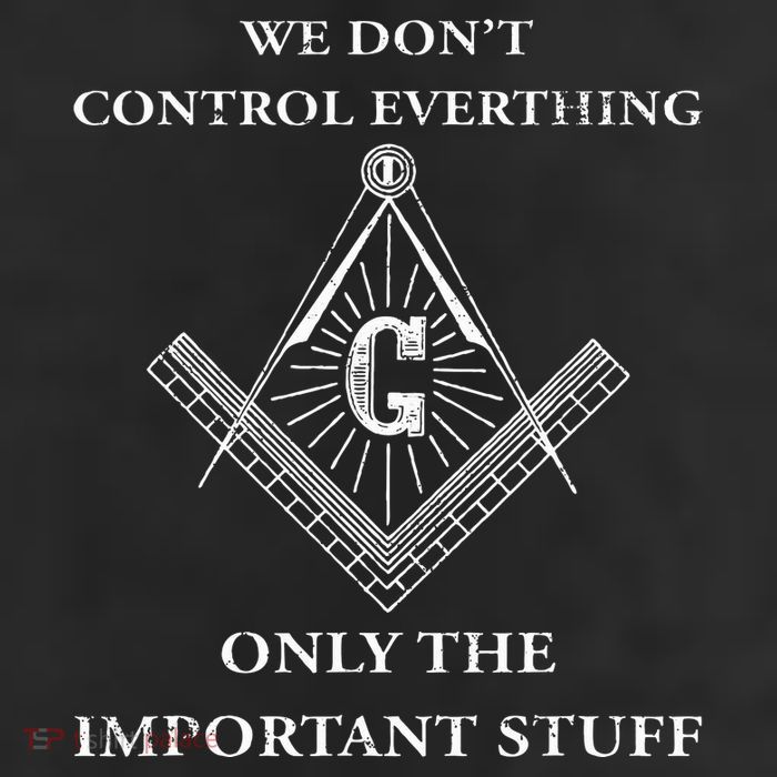 Freemason Masonic We Control The Important Stuff 11oz C Handle Ceramic Mug