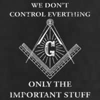 Freemason Masonic We Control The Important Stuff 15oz Campfire Ceramic Mug