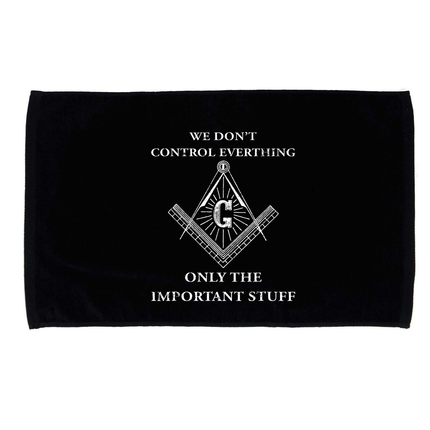Freemason Masonic We Control The Important Stuff Microfiber Hand Towel