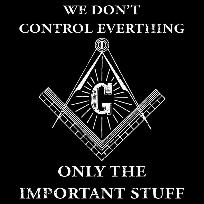 Freemason Masonic We Control The Important Stuff Women's Crop Top Tee
