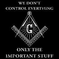 Freemason Masonic We Control The Important Stuff Short Acrylic Beanie