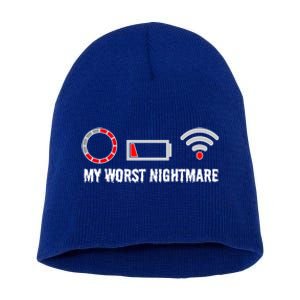 Funny My Worst Nightmare Gaming S S S Gift Short Acrylic Beanie