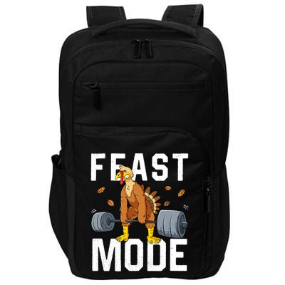 Feast Mode Weightlifting Turkey Day Thanksgiving Christmas Gift Impact Tech Backpack