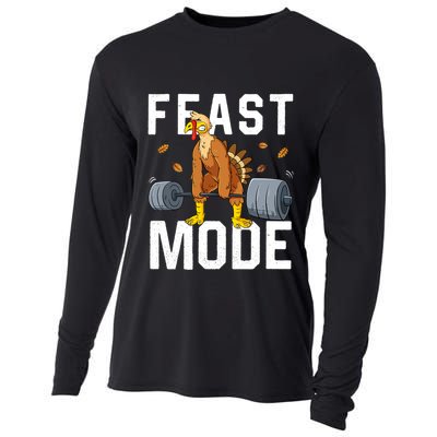 Feast Mode Weightlifting Turkey Day Thanksgiving Christmas Gift Cooling Performance Long Sleeve Crew