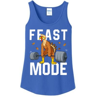 Feast Mode Weightlifting Turkey Day Thanksgiving Christmas Gift Ladies Essential Tank